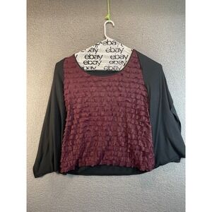 Notations Blouse‎ Womens 1X  Long Sleeve blouse